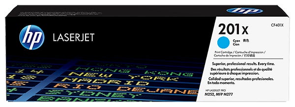 Produktbild - 64531 - Toner till HP 201X skrivare 2300 sidor M252 M274 M277 cyan