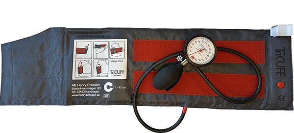 Produktbild - 65591 - Blodtrycksmätare komplett med skruvventil och handmanometer