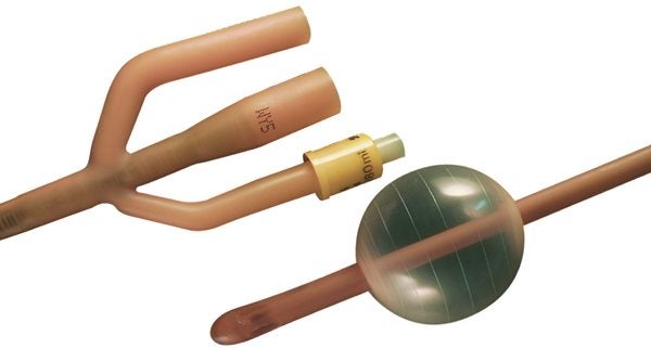 Produktbild - 84467 - Foleykateter Nelaton 3-vägs latex silikonbelagd CH20 30ml 40cm