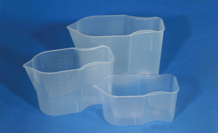 Produktbild - VF000183995 - Mått i plast rektangulär graderad med handtag 1000ml