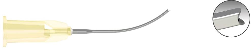 Produktbild - VF000108694 - Subtenonkanyl böjd 19G 1,05x25mm 10-pack