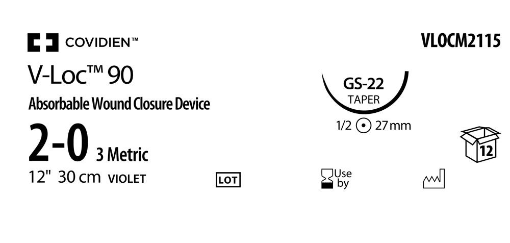 Produktbild - VF000150753 - V-LOC™ 90 ABS 2-0 VIOLET 30CM GS-22 X12