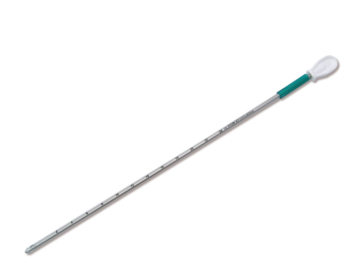 Produktbild 2 - 626.12 - Thoraxkateter med troakar och röntgenlinje spetsig 12Fr 250mm