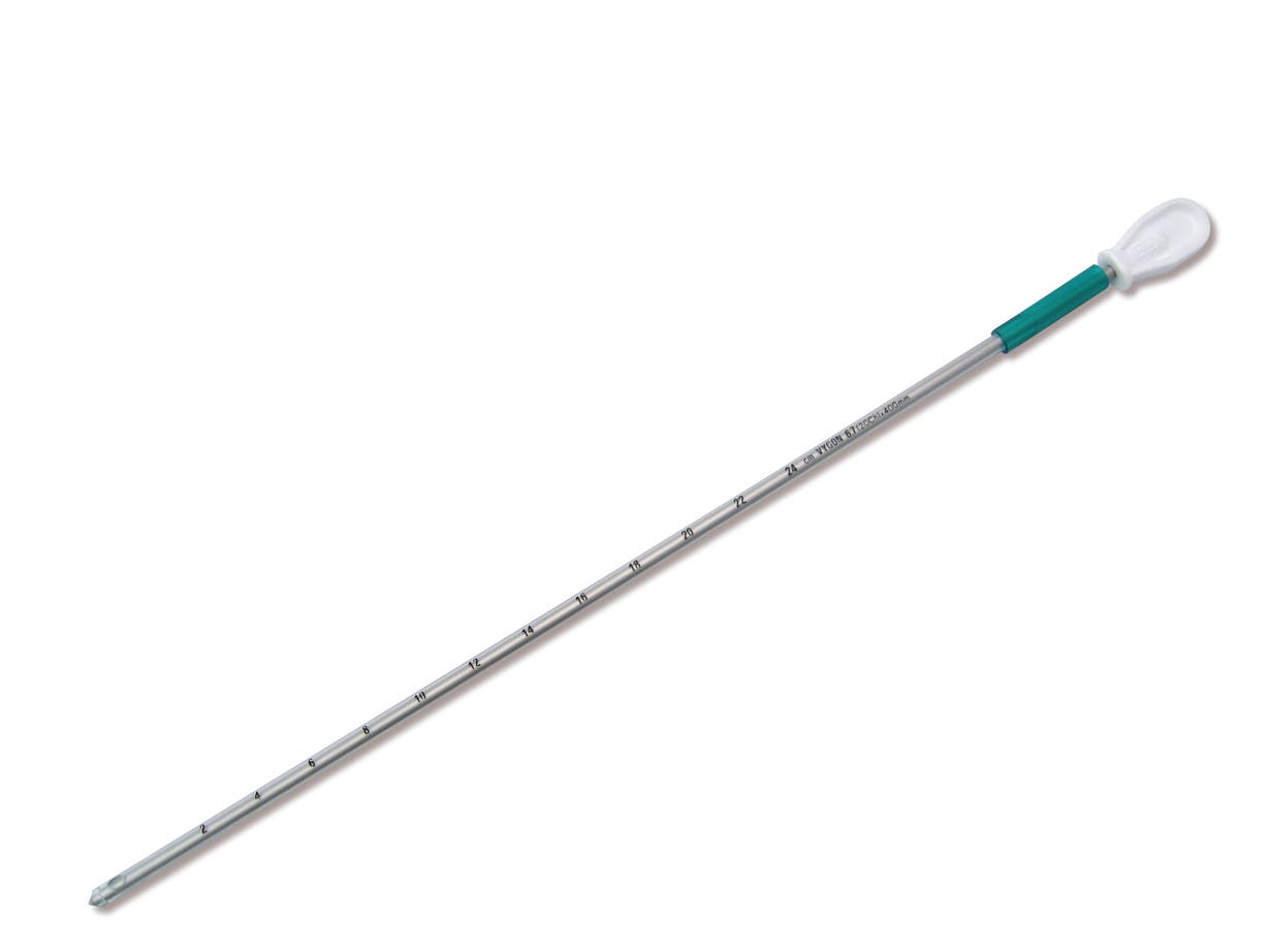 Produktbild 2 - 626.12 - Thoraxkateter med troakar och röntgenlinje spetsig 12Fr 250mm