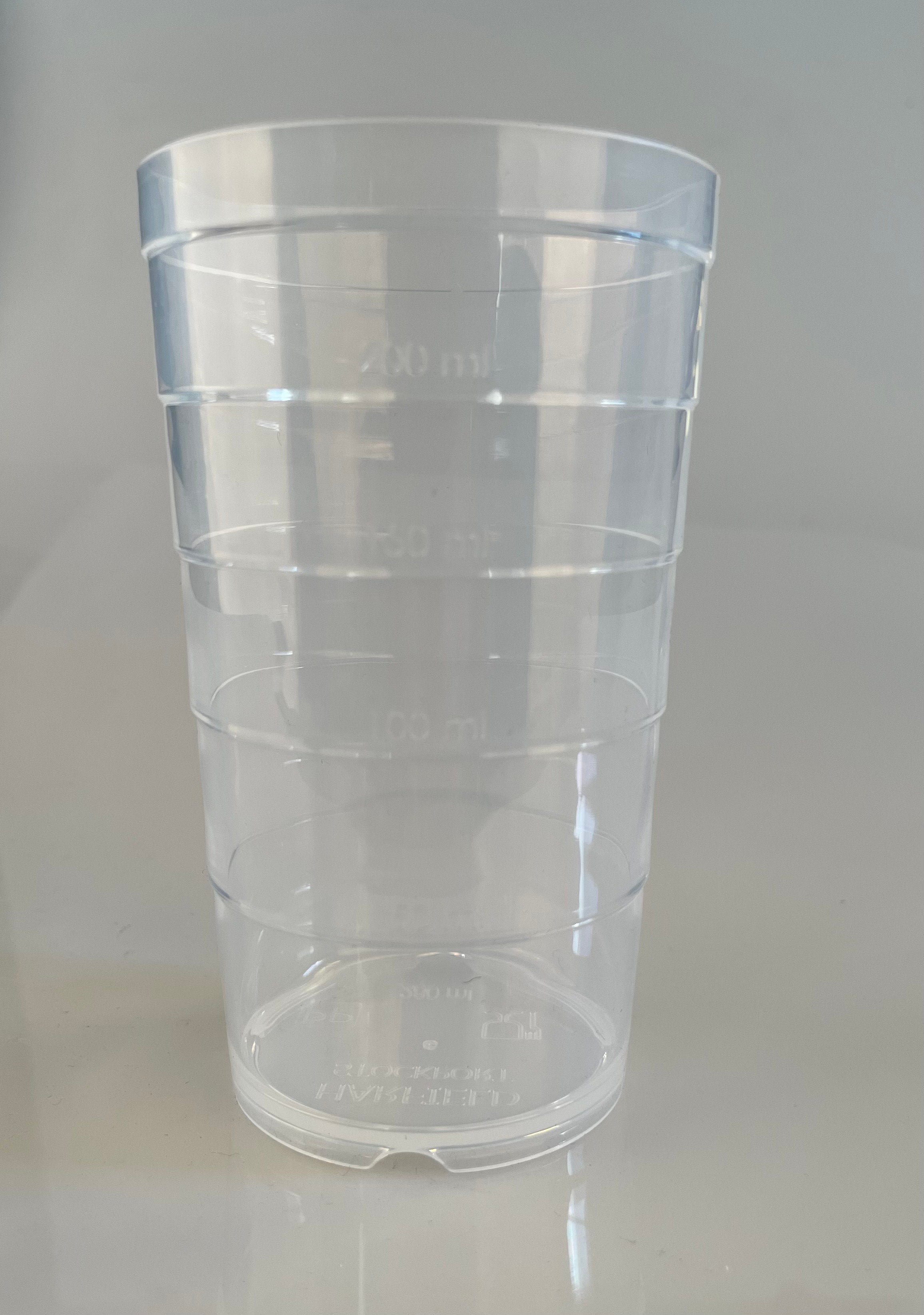 Produktbild - 62522 - Mugg plast utan handtag för piplock 28cl