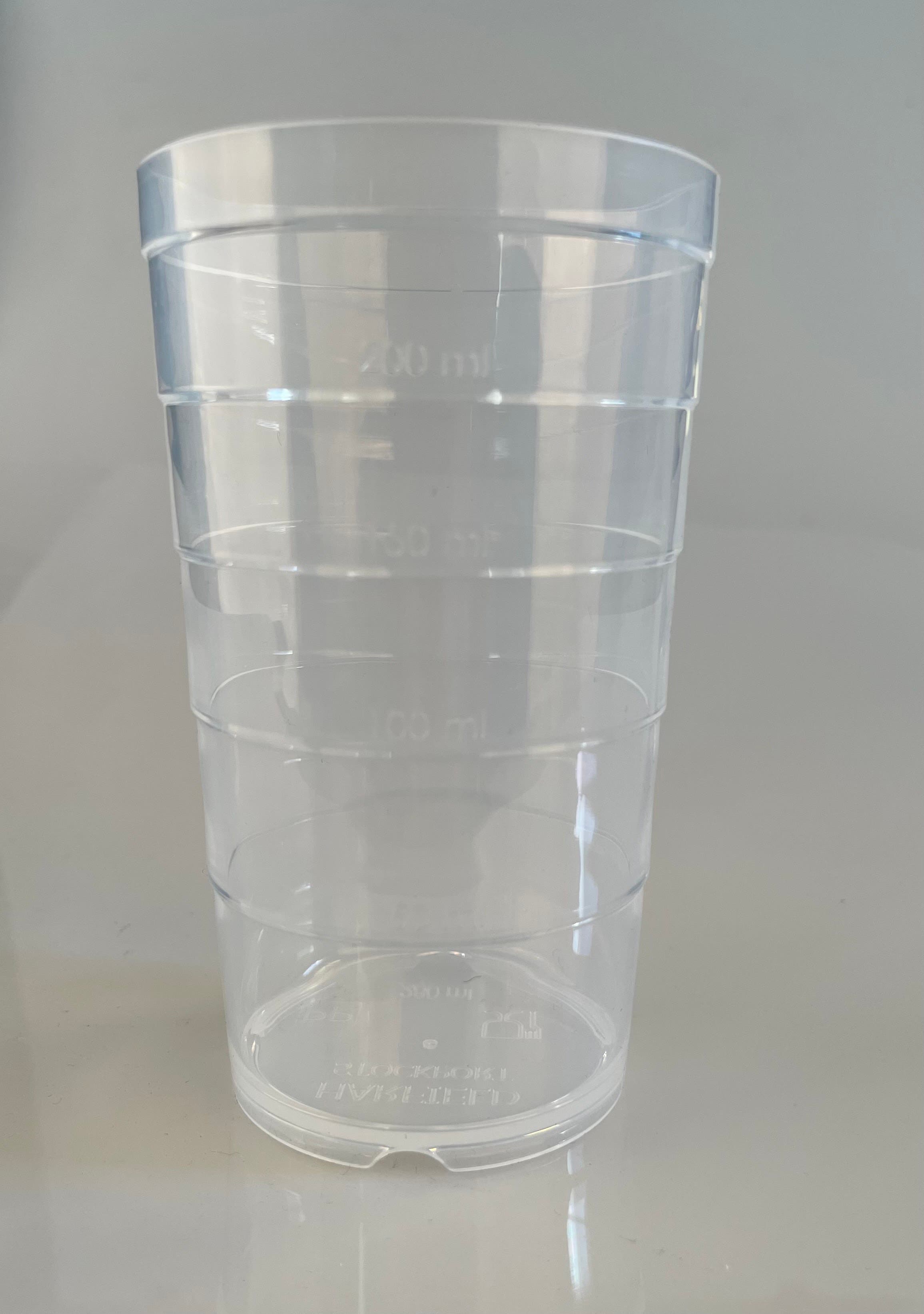 Produktbild - 62522 - Mugg plast utan handtag för piplock 28cl