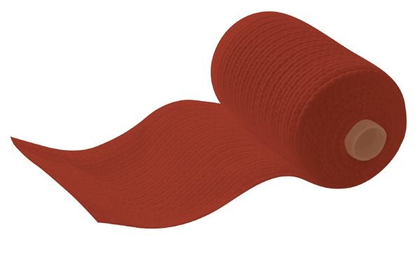 Produktbild - 59168 - Syntetiskt hårt gips polyester röd 7,5cmx3,6m