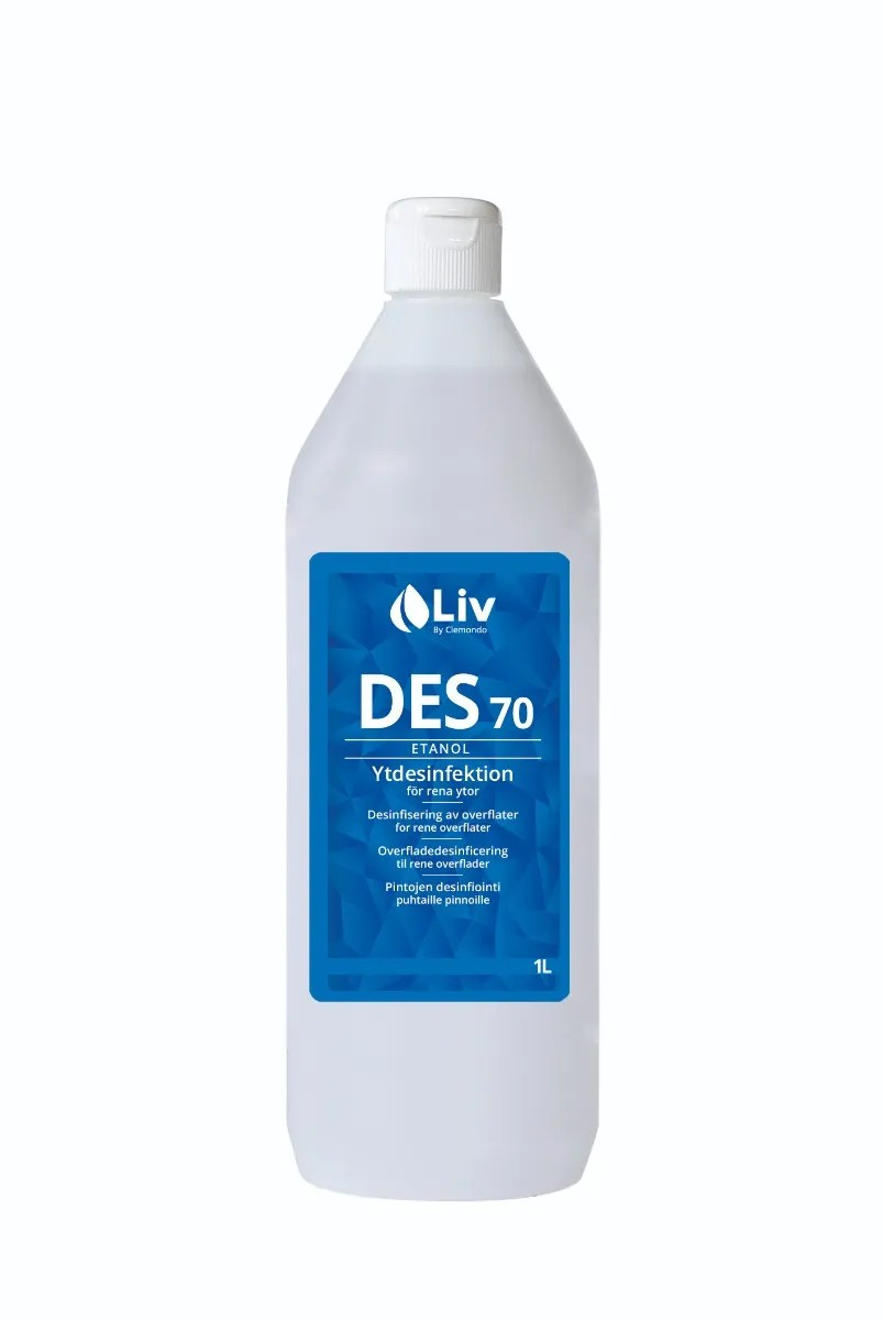 Produktbild - 61689 - Desinfektionsmedel etanol för ytor 1L