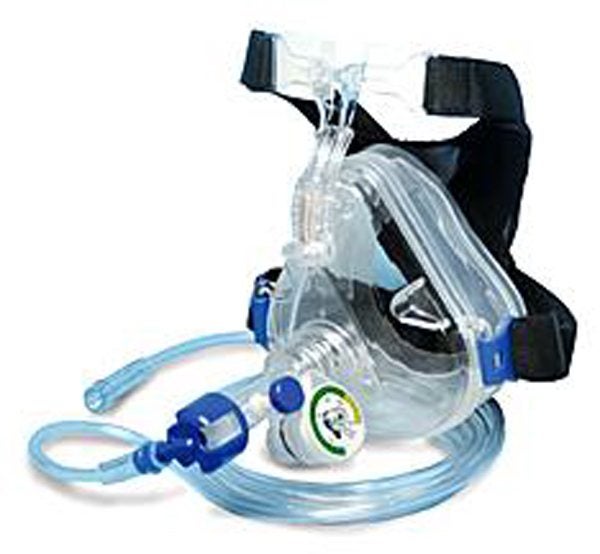 Produktbild - 50343 - CPAP-set 1-ports komplett med integrerad PEEP 0-25cm H2O vuxen strl S