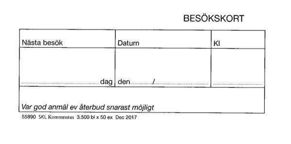 Produktbild - 55890 - Besökskort 50-pack