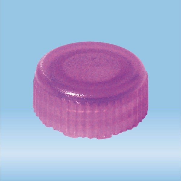 Produktbild - VF000183665 - Skruvlock med gummipackning till kryorör PP violett