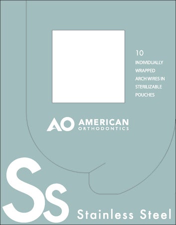 Produktbild - VF000137846 - Kantbåge rostfritt stål fyrkantig för överkäke form I 0.016x0.022" 10-pack