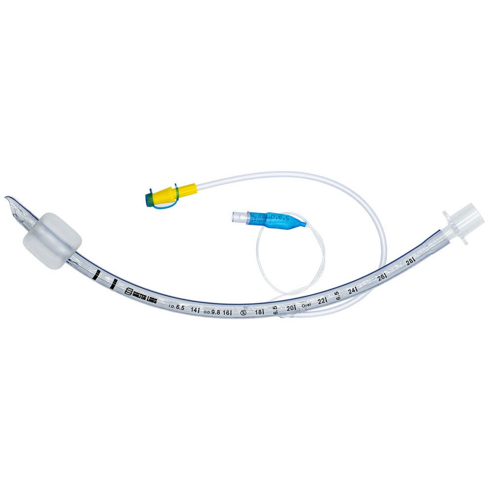 Produktbild - VF000185892 - Endotrakealtub med polyuretankuff oral fast sugkanal Murphy eye 6,0 10-pack