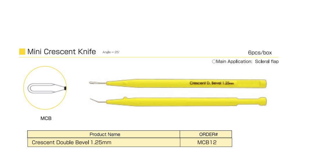 Produktbild - VF000108717 - Dubbelfasad crescentblad mini 1,25mm 6-pack