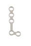 Produktbild - VF7009511 - Platta L-formad mellanansikte 3x2 hål midja 5mm tjocklek 0,8mm