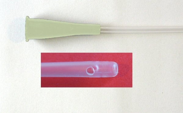 Produktbild - 45278 - Sugkateter rak med ändhål och sidohål ljusgrön nr 6 40cm