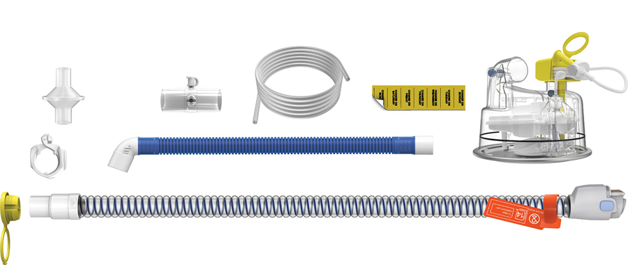 Produktbild - VF000132271 - Slangset uppvärmd inspiratorisk för NIV / Optiflow till F&P 950 vuxen