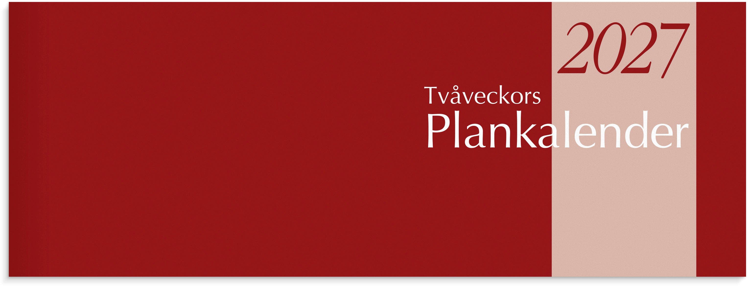 Produktbild - VF7009412 - Almanacka tvåveckors plankalender 2027 2 veckor/uppslag 255x95mm