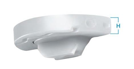 Produktbild - VF000126563 - Acetabulumkopp självcentrerande till höft halvprotes primär cementerad 22x41mm