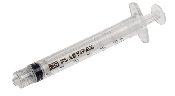 Produktbild - 51645 - Injektionsspruta enkelgraderad luer-lock med 0,1ml gradering 3ml