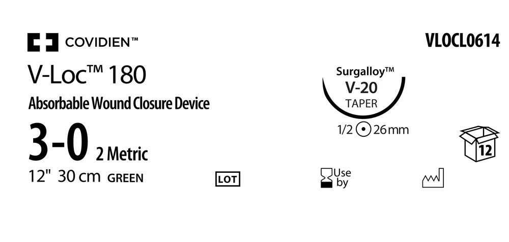 Produktbild - VF000150714 - V-LOC™ 180 ABS 3-0 GREEN 30CM V-20 X12