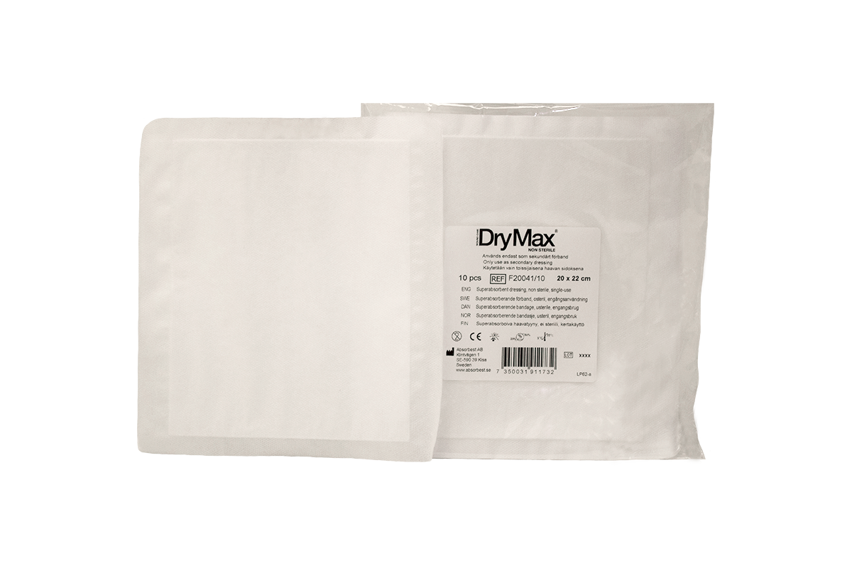 Produktbild - VF7002841 - Absorberande förband med superabsorbenter 20x22cm 10st/fp