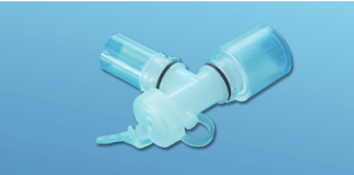 Produktbild - VF7000076 - Kopplingsstycke vinklat med dubbelport och dubbelsvivel M22/F15-M15MM