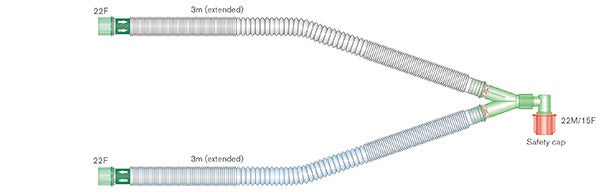 Produktbild - 61948 - Slangset Compact för lustgasbehandling