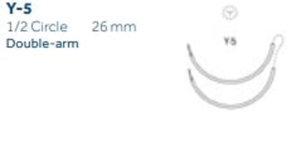 Produktbild - VF000150930 - TICRON™ 2-0 BLUE 90CM Y-5 DA 3X7 PF X36