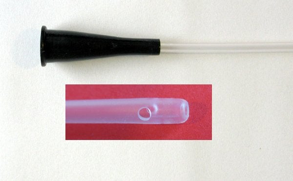 Produktbild - 45274 - Sugkateter rak med ändhål och sidohål svart nr 10 250mm