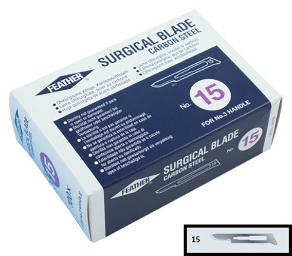 Produktbild - 58574 - KNIVBLAD NR 15 KOLSTÅL