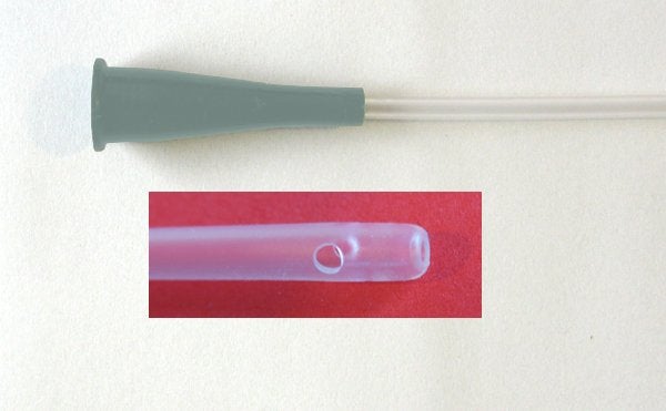 Produktbild - 45277 - Sugkateter rak med ändhål och sidohål grå nr 5 40cm