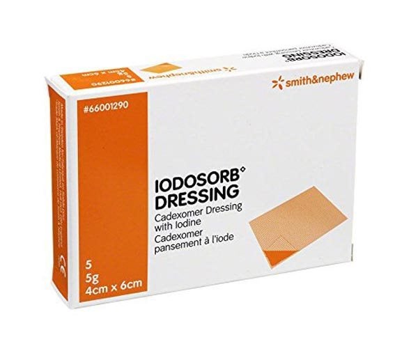 Produktbild - 43214 - Salvkompress med jod antimikrobiell 5 6x4cm