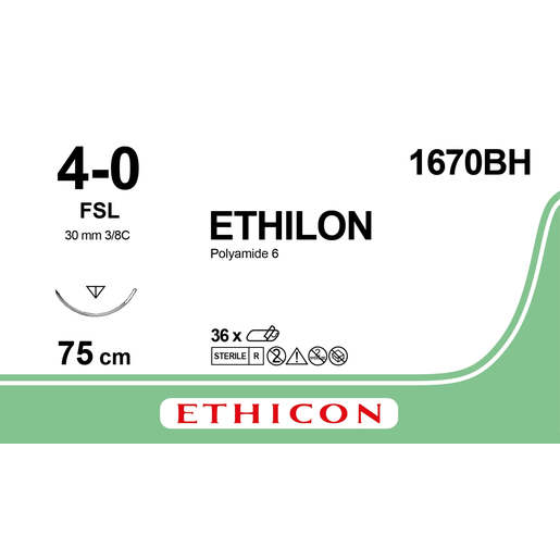 Produktbild - VF000149846 - ETHILON 4-0 FSL 75CM BLACK