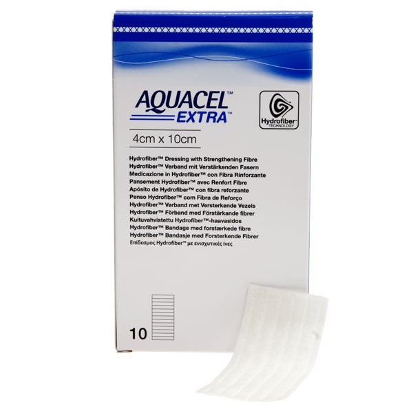 Produktbild - 51216 - Fiberförband förstärkt gelbildande 4x10cm