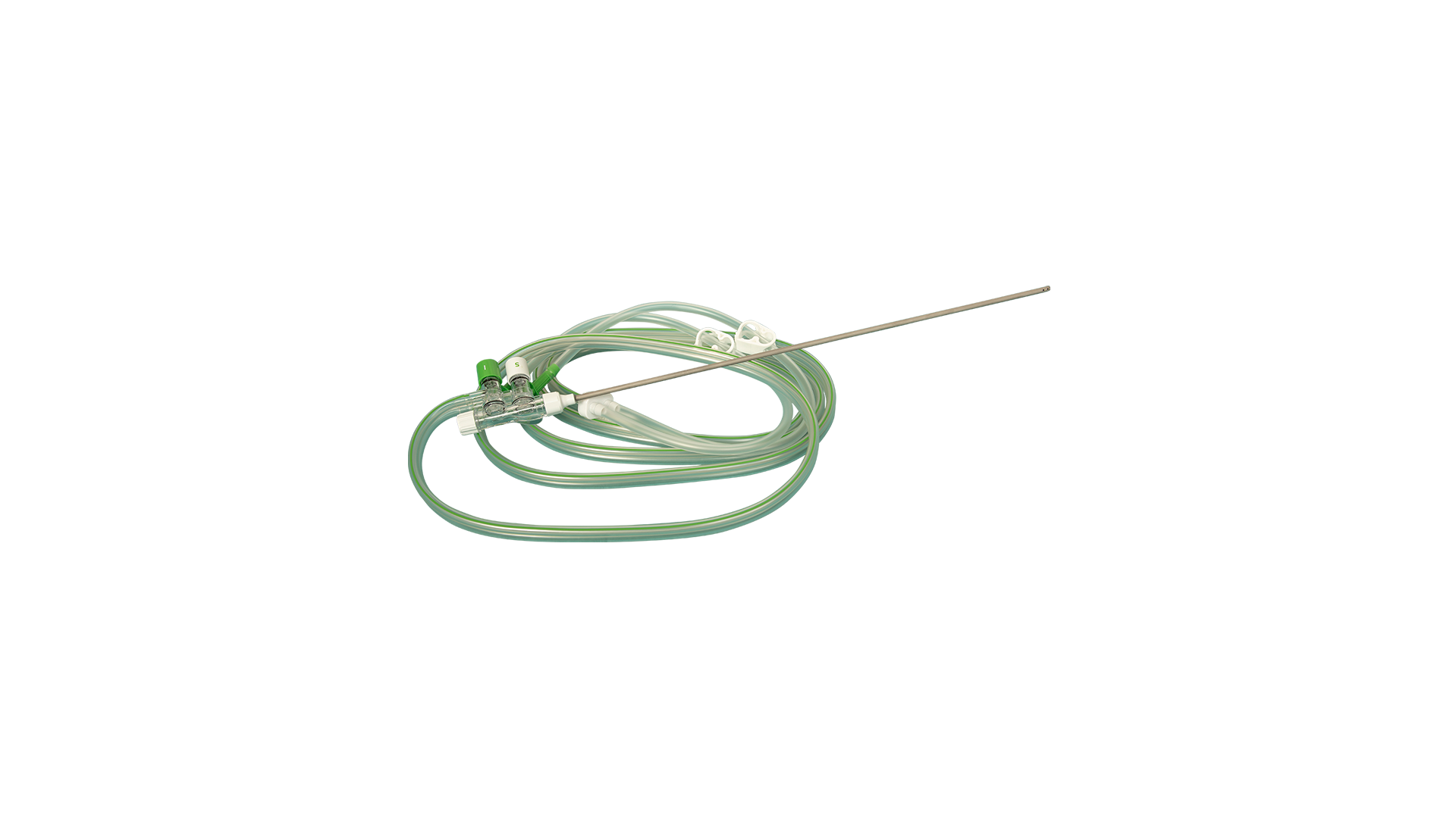 Produktbild - VF000184966 - Laparoskopiskt sug- och spolset med kanyl och 2 spike 45cmx5