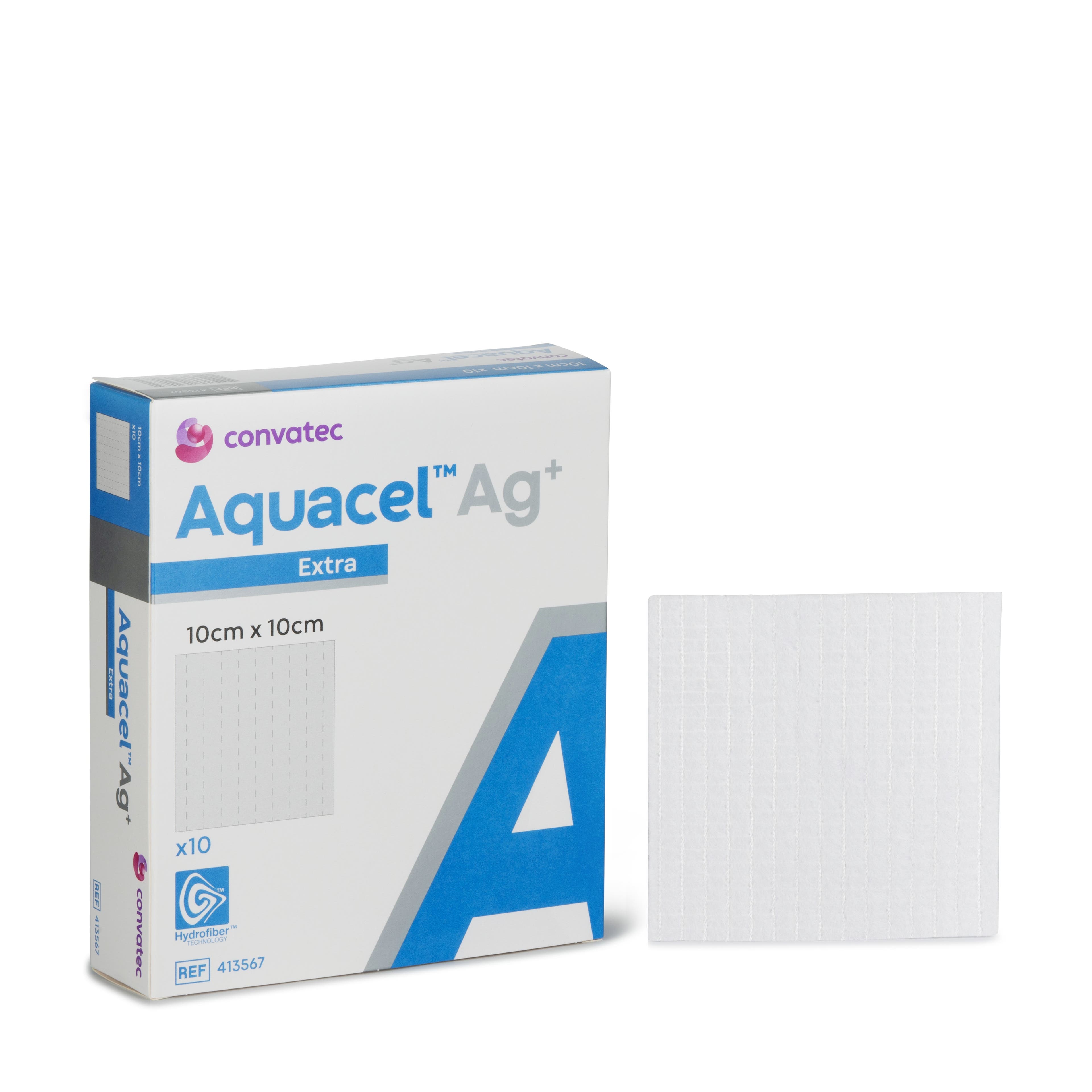 Produktbild - 52906 - Fiberförband gelbildande med silver 10x10cm