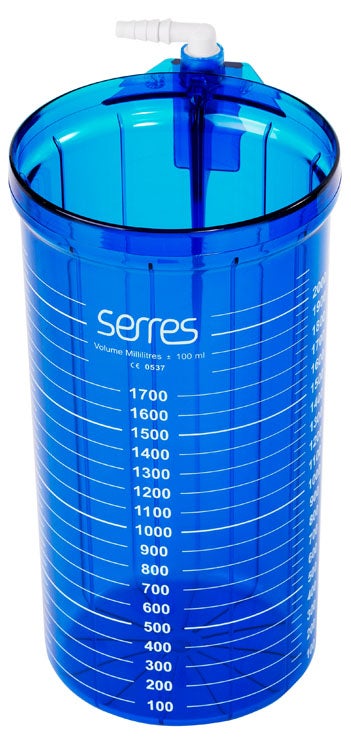 Produktbild - VF000184054 - Sugkanister graderad flergångsbruk till sugsystem blå 1000ml