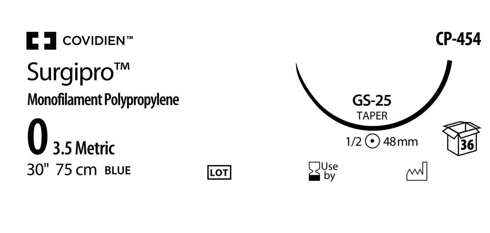 Produktbild - VF000150478 - SURGIPRO™ 0 BLUE 75CM GS-25 X36