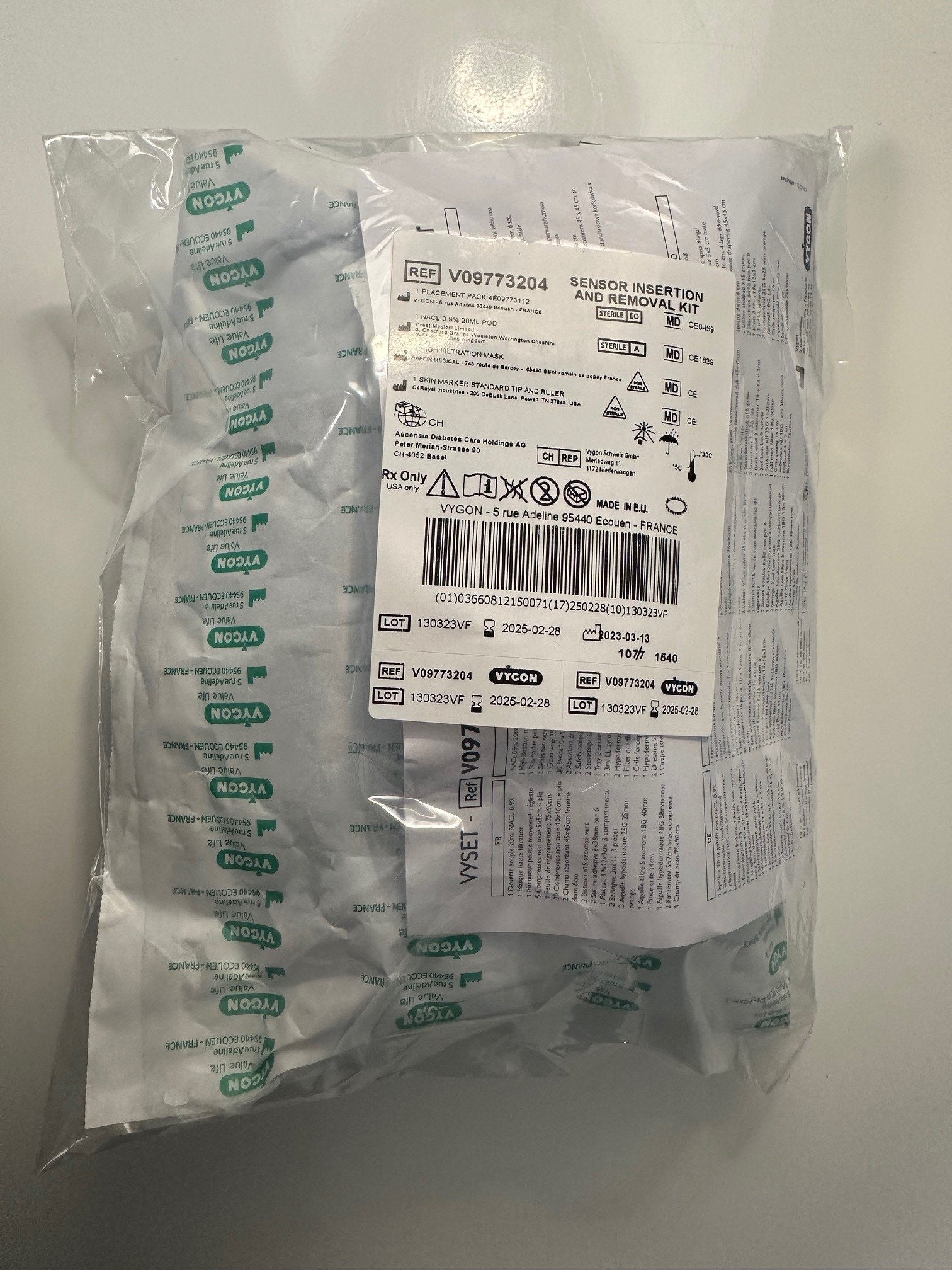 Produktbild - VF000183705 - Procedurkit sterilt och icke-sterilt för insättning och uttag av sensor