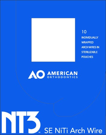 Produktbild - VF000138244 - Kantbåge NiTi för överkäke superelastisk LTS 0.017x0.017" 10-pack