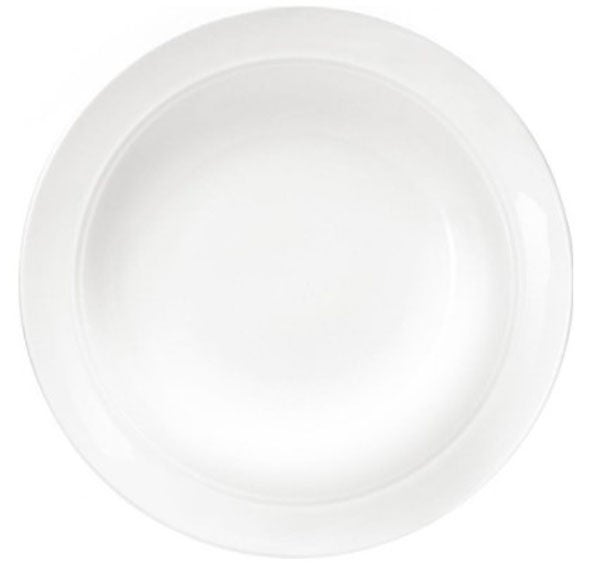 Produktbild - 60074 - Tallrik djup porslin vit 21cm