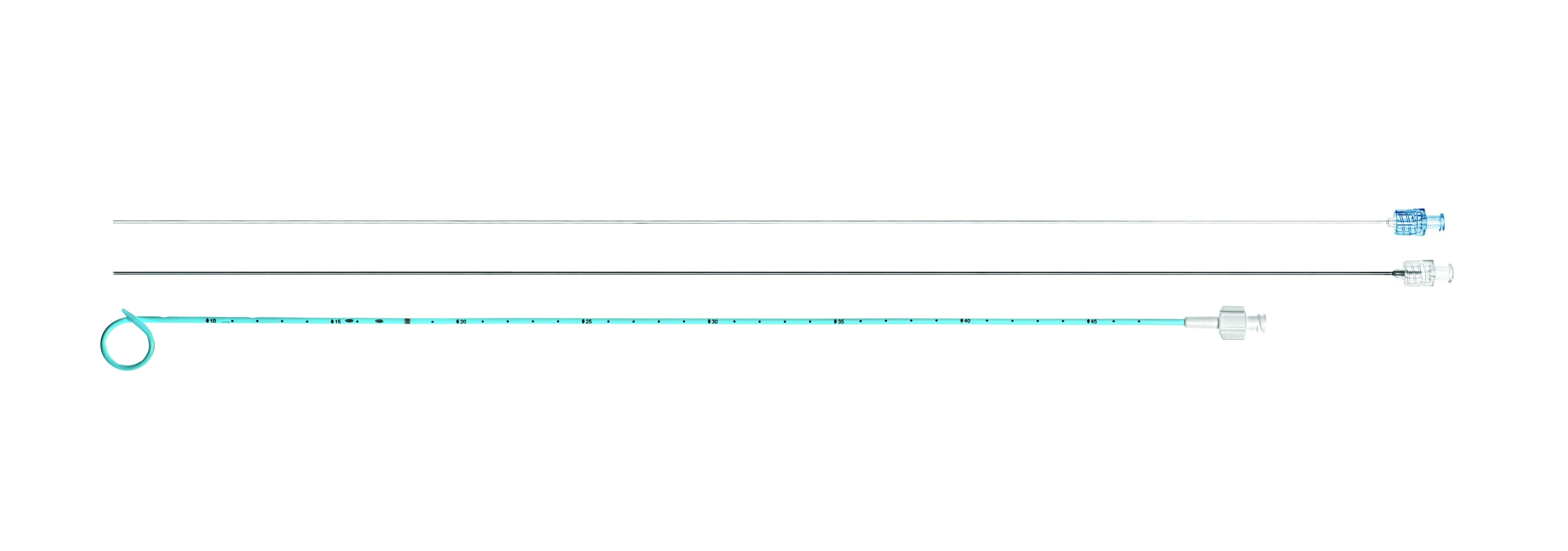 Produktbild - VF000154461 - PTC-kateter M-Drain med trådlås 8Fr 40cm