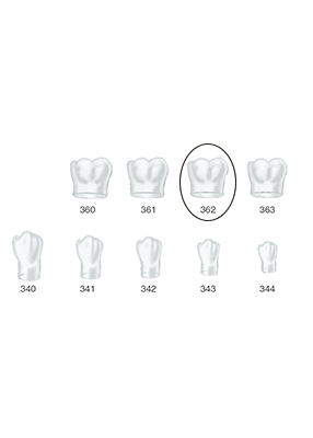 Produktbild - VF000175060 - Kronformar posterior nr 362 refill till pos 1 5-pack