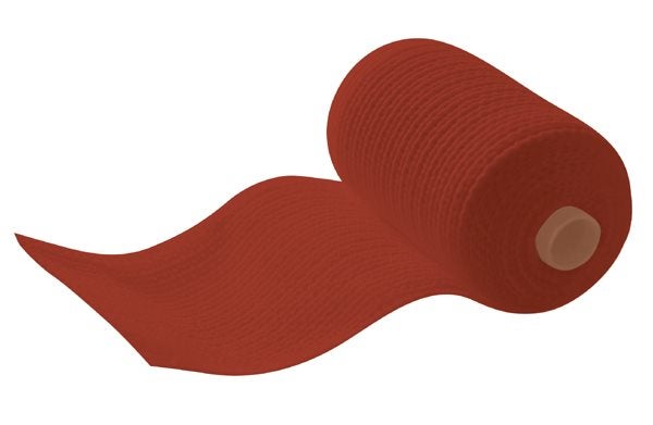 Produktbild - 59174 - Syntetiskt hårt gips polyester röd 10cmx3,6m