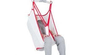 Produktbild - VF000174623 - Lyftsele hög rygg enpatientsbruk för sittande strl S maxvikt 200kg 5-pack