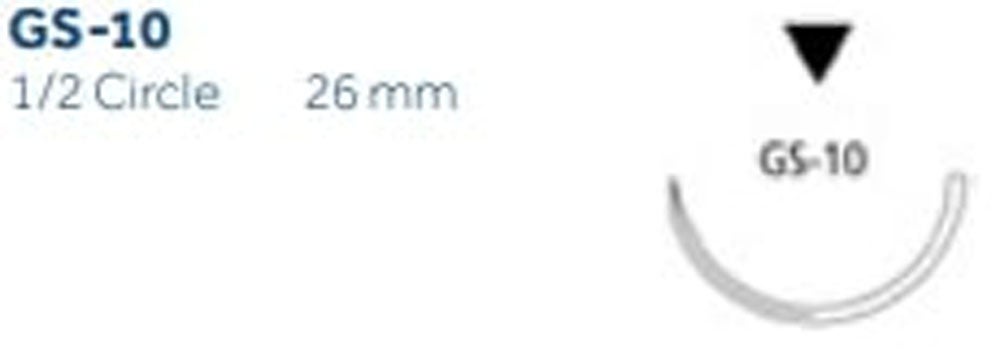 Produktbild - VF000150677 - SOFSILK™ 2-0 BLACK 45CM GS-10 X36