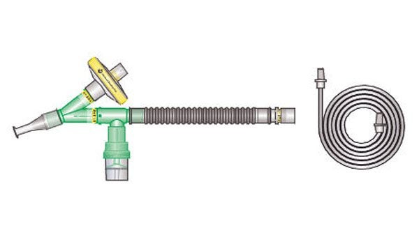 Produktbild - 58901 - Nebulisator slutet system med expirationsfilter och slang för L.M-AD 2m