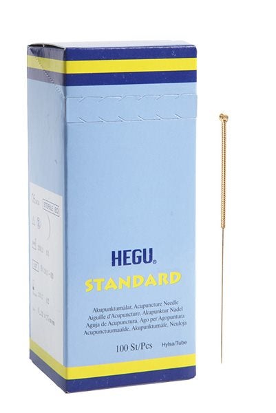 Produktbild - 53284 - Akupunkturnål utan hylsa med guldpläterad kinesisk slipning 0,30x30