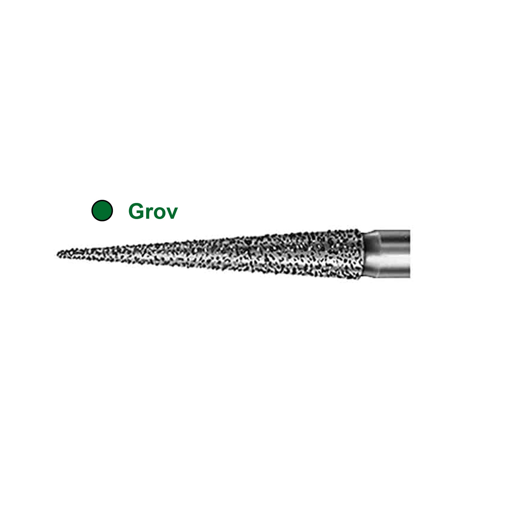 Produktbild 2 - 460141 - Diamantborr rund FG 859G nr 018 5-pack